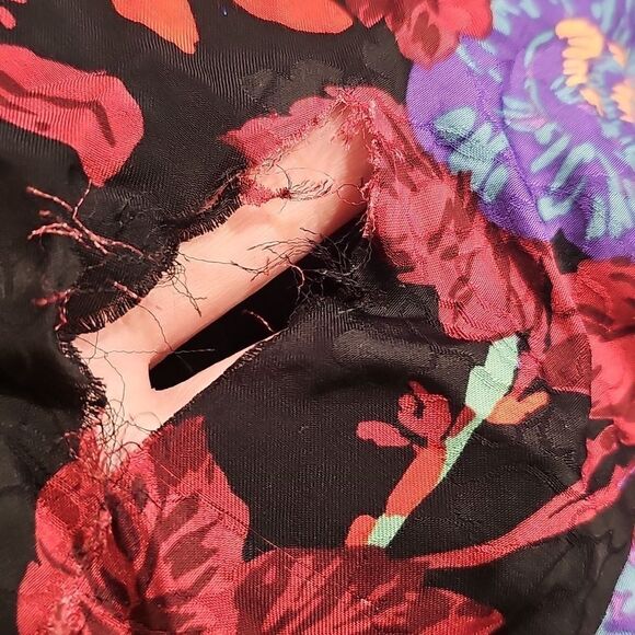 NWT Reiss LENI FITTED FLORAL PRINT Black MIDI Whimsy Fairy DRESS Size 10 *FLAWED - Picture 16 of 16